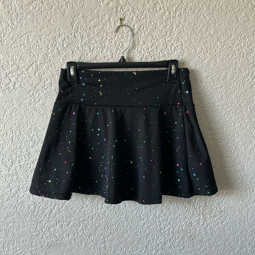 SHEIN skort rainbow accents size L